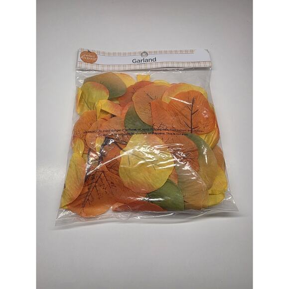 Fall Garland Maple Leaf 6 Ft/Pieces Decor Packs Faux Fall Maple Leaf Trim - Picture 1 of 2
